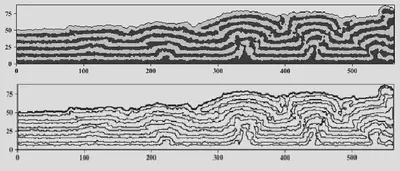 Extract stratum boundaries
